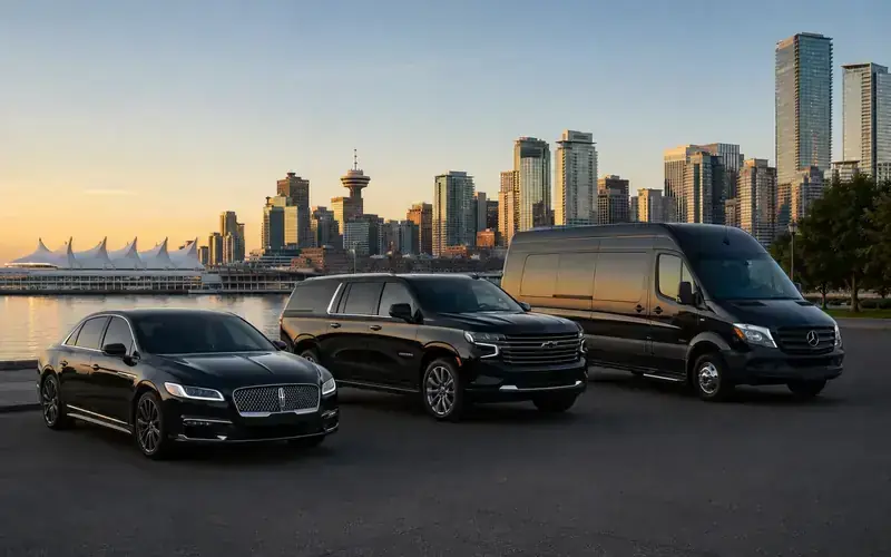Compare sedans, SUVs, Sprinters and limousine options for different trip types.